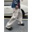 1pc Vintage-Inspired Street Style Loose-Fit Cargo Jeans for Adults, Solid Color Cotton Fabric, Non-Stretch, Multiple Pockets, Regular Length, All-Season Woven Trousers