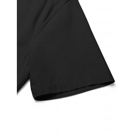 Men's Casual Button Down Cotton Shirts Short Sleeve Band Collar Beach Summer Shirt Tops