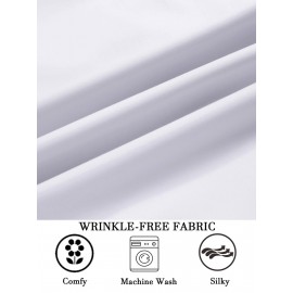 Men's 2-in-1 Formal & Casual Shirt with Detachable Collar - Long Sleeve, Wrinkle-Resistant Polyester Blend, Button-Up Business Style