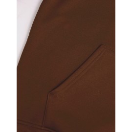 Men's Fashion Geometric Cross Print Hoodie with Comfort Pockets, Full Zip Regular Fit Polyester Knit Fabric Hooded Sweatshirt with Slight Stretch - All Season Style