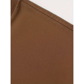 Men's Casual Cotton Long Sleeve T-Shirt - Crew Neck, Loose Fit, Spring & Fall Collection