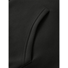 Men's Fashion Cross Print Long Sleeve Hoodie - Classic Zip-Up Design, Casual Style, Ideal For Fall And Winter