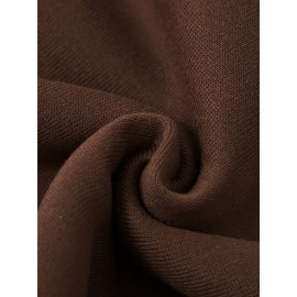 Men's Casual Hoodie, Spring/Autumn Fashion, Geometric Pattern, Knit Fabric, Regular Fit, Polyester, Stretchy, Crew Neck, 