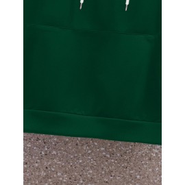 1pc Dr Pepper Print Men'S Casual Hoodie - Cozy Long Sleeve Pullover with Hood, Polyester Fabric, Regular Fit, Stretchy, for Autumn/Winter